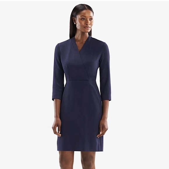 MM Lafleur Dresses & Skirts - MM Lafleur - Niko Dress in Navy - 4